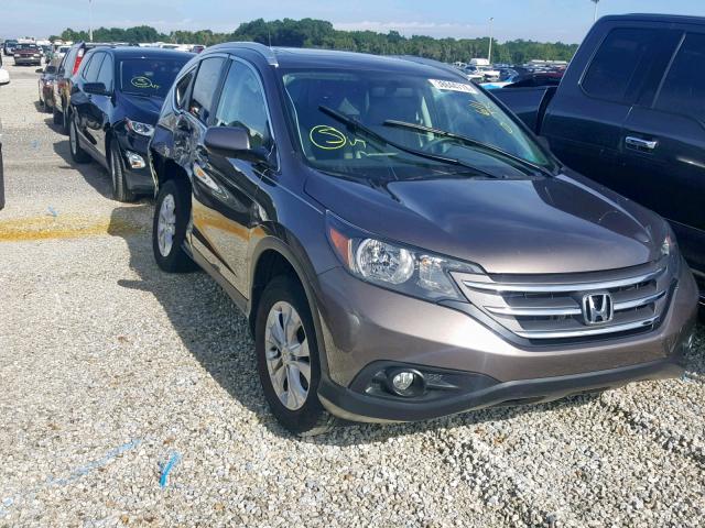 2HKRM3H79EH533344 - 2014 HONDA CR-V EXL BROWN photo 1