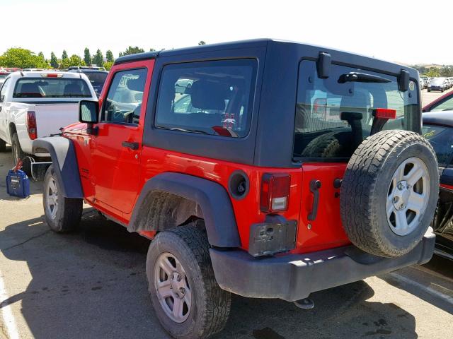 1C4AJWAG7DL655325 - 2013 JEEP WRANGLER S RED photo 3