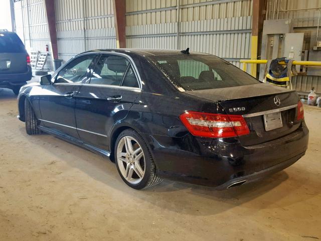 WDDHF7CB6BA262468 - 2011 MERCEDES-BENZ E 550 BLACK photo 3