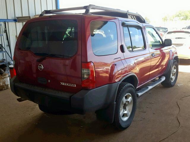 5N1ED28YX3C683033 - 2003 NISSAN XTERRA XE BURGUNDY photo 4