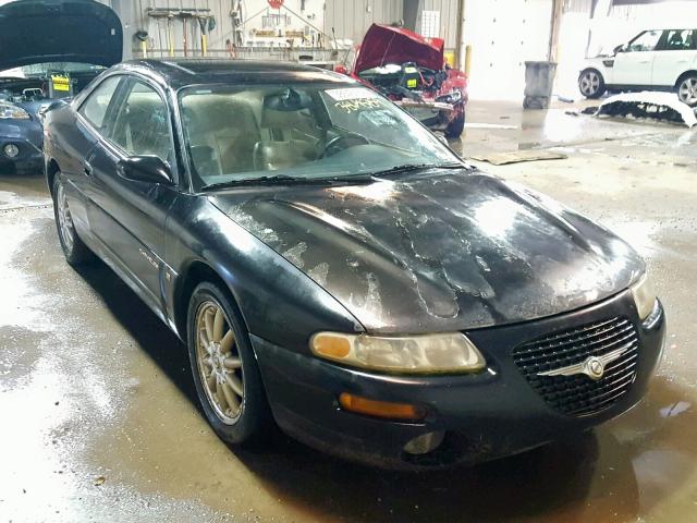 4C3AU52N9YE088594 - 2000 CHRYSLER SEBRING LX BLACK photo 1