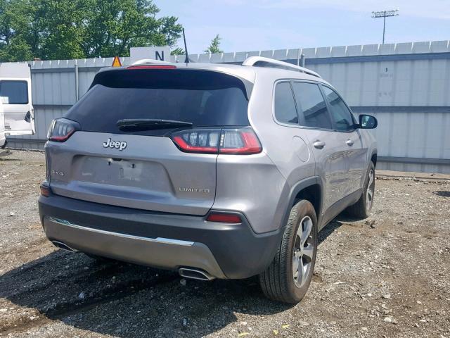 1C4PJMDN4KD131940 - 2019 JEEP CHEROKEE L SILVER photo 4