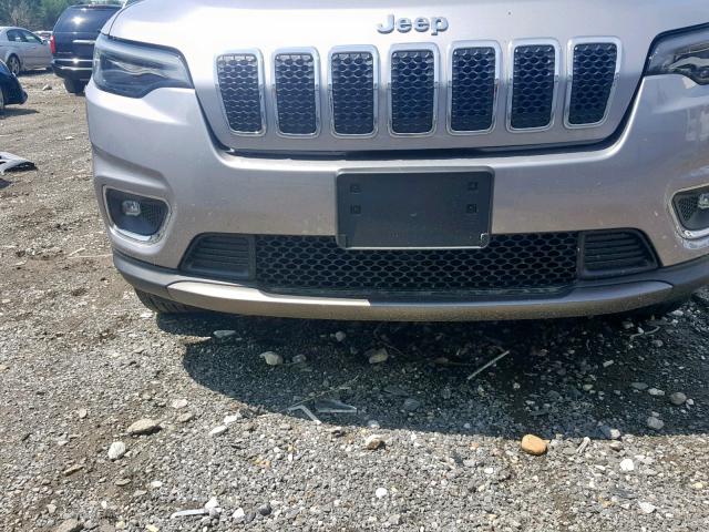 1C4PJMDN4KD131940 - 2019 JEEP CHEROKEE L SILVER photo 9