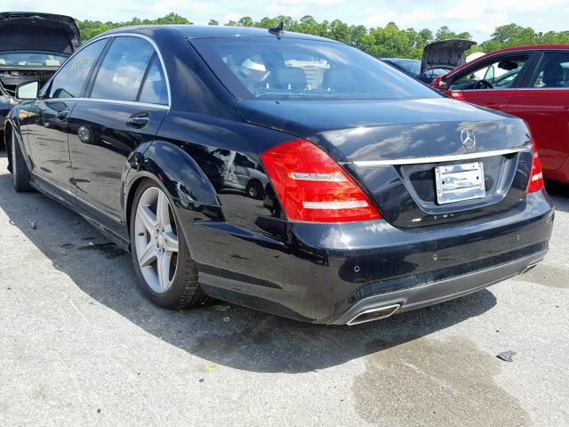 WDDNG7BB0AA324446 - 2010 MERCEDES-BENZ S 550 BLACK photo 3