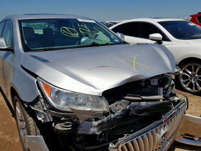 1G4GC5EG4AF275812 - 2010 BUICK LACROSSE C SILVER photo 9