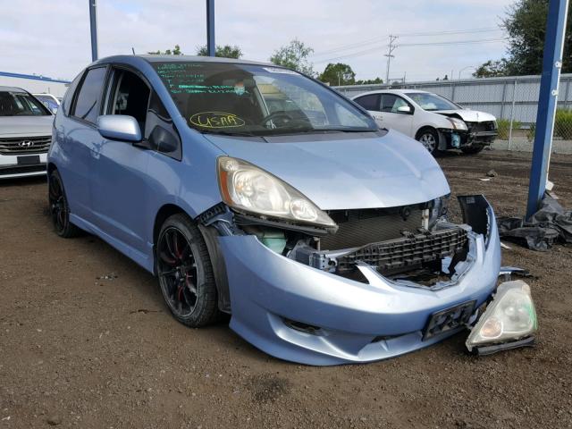 JHMGE88489S034211 - 2009 HONDA FIT SPORT BLUE photo 1