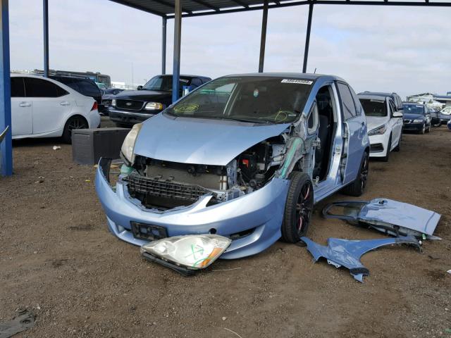 JHMGE88489S034211 - 2009 HONDA FIT SPORT BLUE photo 2