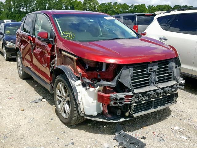 2FMPK3K99HBB76444 - 2017 FORD EDGE TITAN RED photo 1