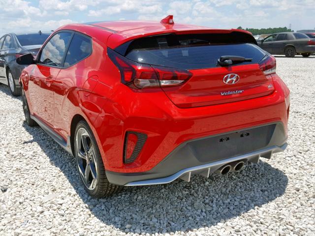 KMHTH6AB4KU002835 - 2019 HYUNDAI VELOSTER T RED photo 3