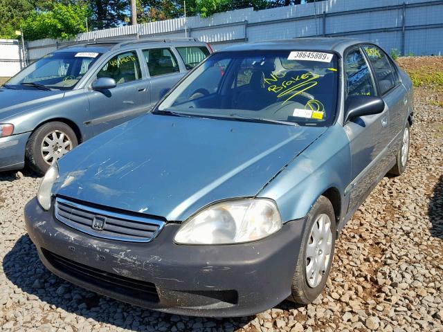 2HGEJ6611YH574587 - 2000 HONDA CIVIC BASE Mavi foto 2