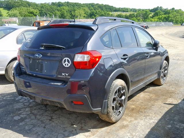 JF2GPAKC7E8343356 - 2014 SUBARU XV CROSSTR GRAY photo 4