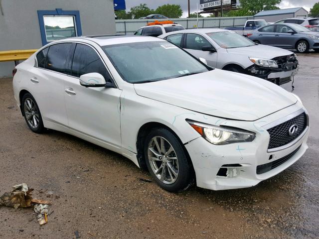 JN1BV7AP9FM349337 - 2015 INFINITI Q50 BASE WHITE photo 1