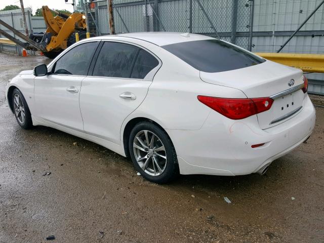 JN1BV7AP9FM349337 - 2015 INFINITI Q50 BASE WHITE photo 3