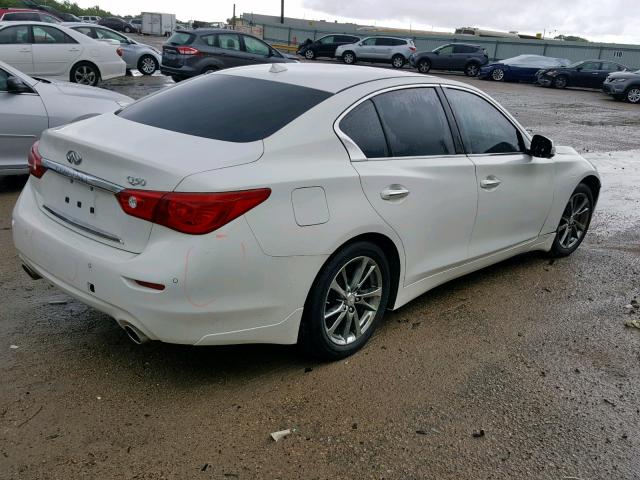 JN1BV7AP9FM349337 - 2015 INFINITI Q50 BASE WHITE photo 4