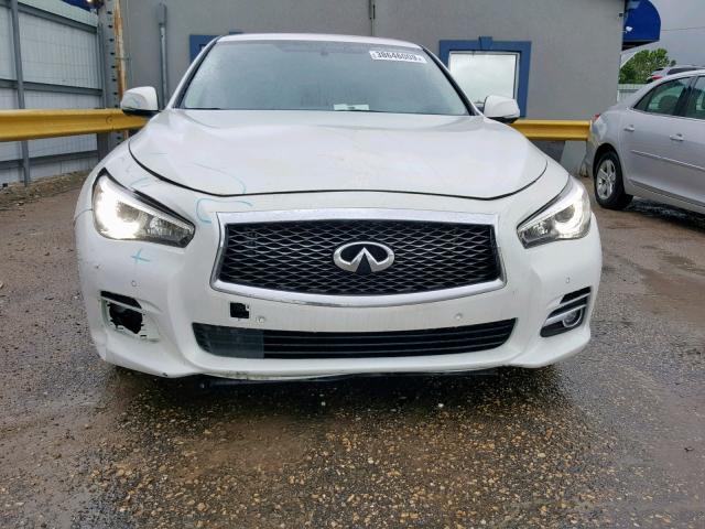 JN1BV7AP9FM349337 - 2015 INFINITI Q50 BASE WHITE photo 9