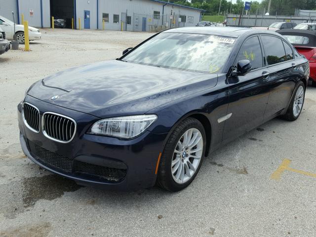 WBAYF8C54FD654280 - 2015 BMW 750 LXI BLUE photo 2