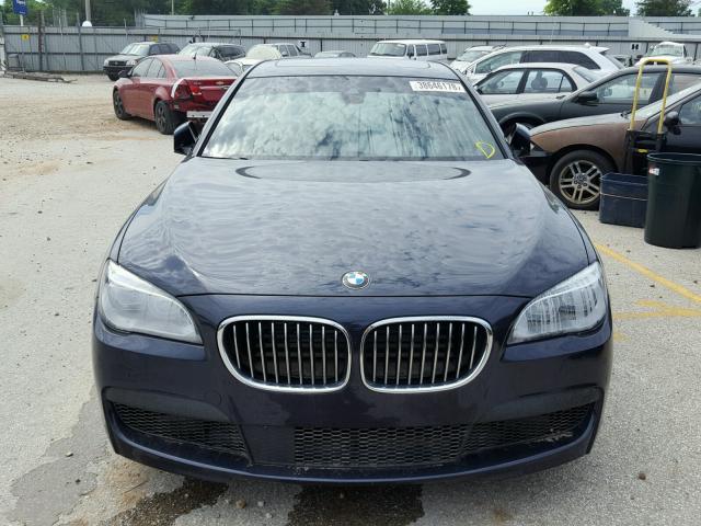 WBAYF8C54FD654280 - 2015 BMW 750 LXI BLUE photo 9