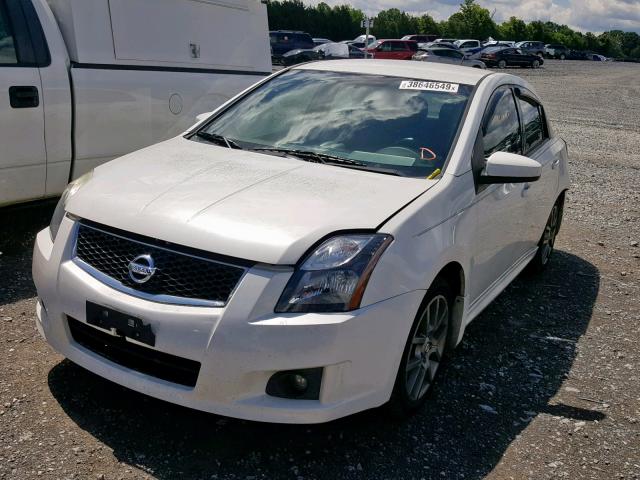 3N1BB6AP5BL702633 - 2011 NISSAN SENTRA SE- WHITE photo 2