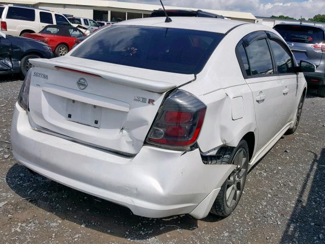 3N1BB6AP5BL702633 - 2011 NISSAN SENTRA SE- WHITE photo 4