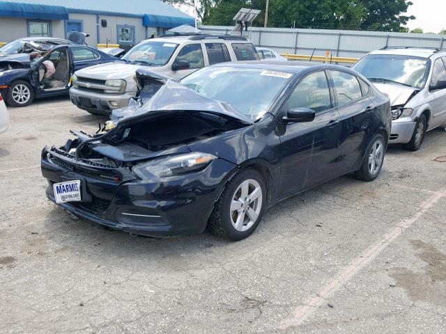 1C3CDFBB3GD623560 - 2016 DODGE DART SXT BLACK photo 2