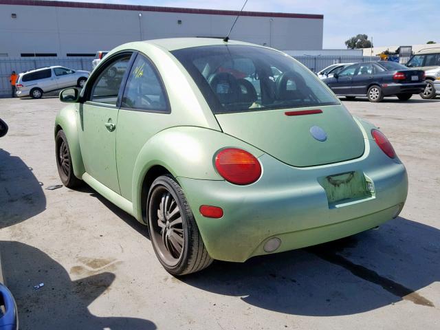 3VWCK21C02M435044 - 2002 VOLKSWAGEN NEW BEETLE მწვანე ფოტო 3