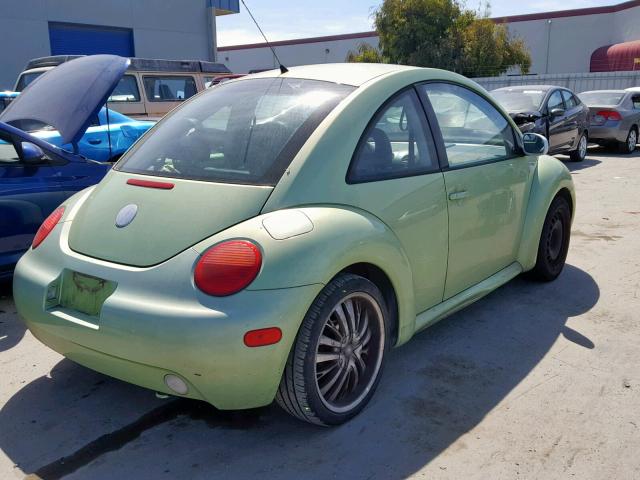 3VWCK21C02M435044 - 2002 VOLKSWAGEN NEW BEETLE მწვანე ფოტო 4