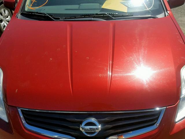 3N1AB6AP0BL730612 - 2011 NISSAN SENTRA 2.0 RED photo 7