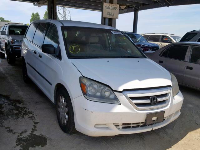 5FNRL382X7B034058 - 2007 HONDA ODYSSEY LX WHITE photo 1