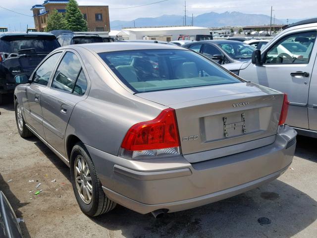 YV1RS640252480661 - 2005 VOLVO S60 GOLD photo 3