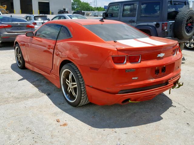 2G1FJ1EJ5A9132508 - 2010 CHEVROLET CAMARO SS ORANGE photo 3