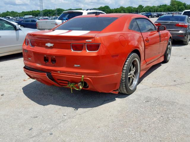 2G1FJ1EJ5A9132508 - 2010 CHEVROLET CAMARO SS ORANGE photo 4