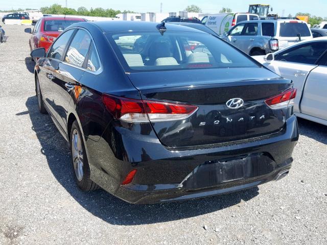 5NPE34AF6JH627877 - 2018 HYUNDAI SONATA SPO BLACK photo 3