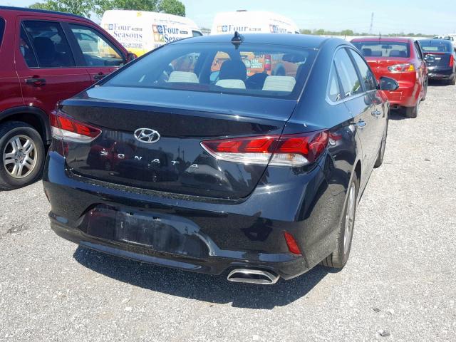 5NPE34AF6JH627877 - 2018 HYUNDAI SONATA SPO BLACK photo 4