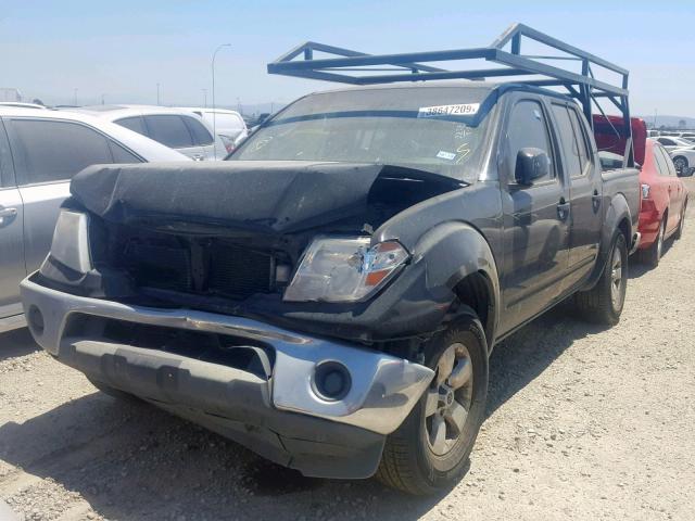 1N6AD0ERXAC411466 - 2010 NISSAN FRONTIER C BLACK photo 2