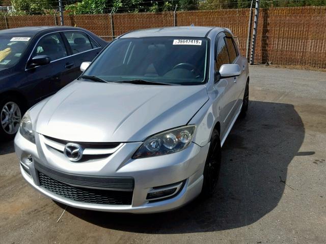 JM1BK34M871756360 - 2007 MAZDA SPEED 3 GRAY photo 2