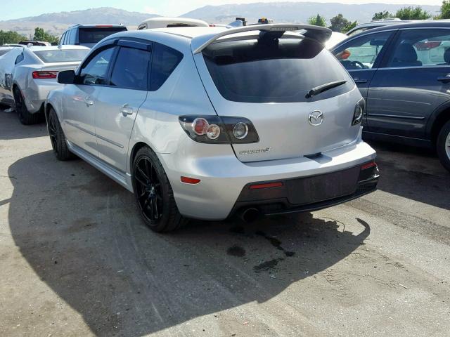 JM1BK34M871756360 - 2007 MAZDA SPEED 3 GRAY photo 3