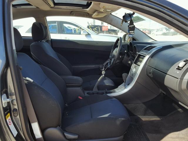 JTKDE167370182373 - 2007 TOYOTA SCION TC გრაფიტი ფოტო 5