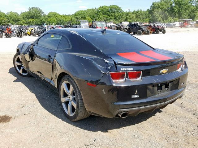 2G1FK1EJ7A9127677 - 2010 CHEVROLET CAMARO SS BLACK photo 3