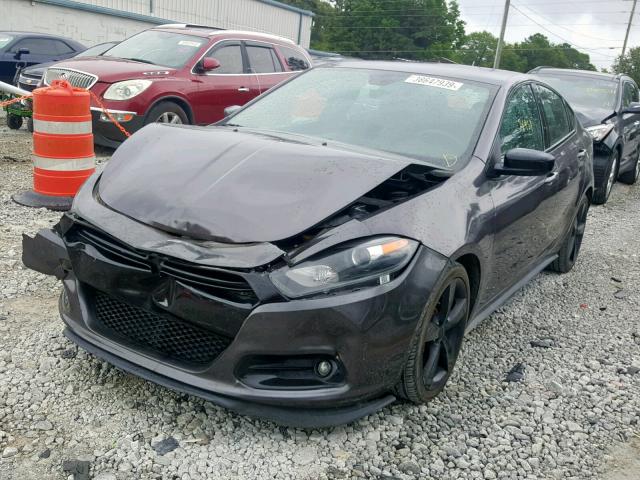 1C3CDFBBXFD421636 - 2015 DODGE DART SXT GRAY photo 2