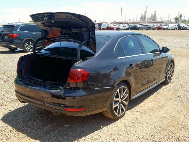 3VW4A7AJ8DM221103 - 2013 VOLKSWAGEN JETTA GLI BLACK photo 4