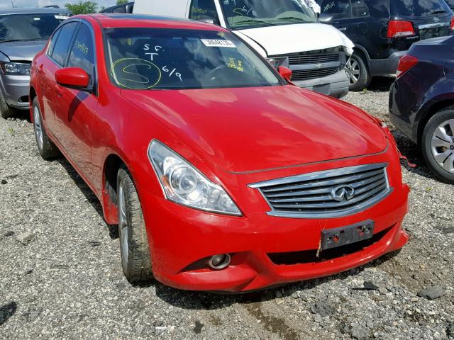 JN1CV6AR1DM354707 - 2013 INFINITI G37 RED photo 1