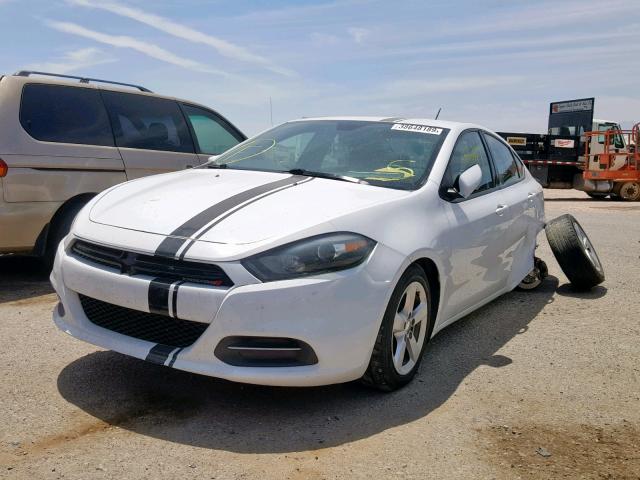 1C3CDFBB1GD689749 - 2016 DODGE DART SXT WHITE photo 2