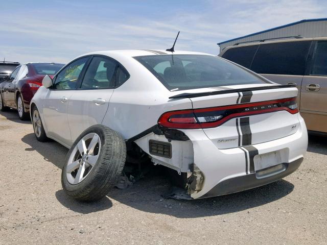 1C3CDFBB1GD689749 - 2016 DODGE DART SXT WHITE photo 3