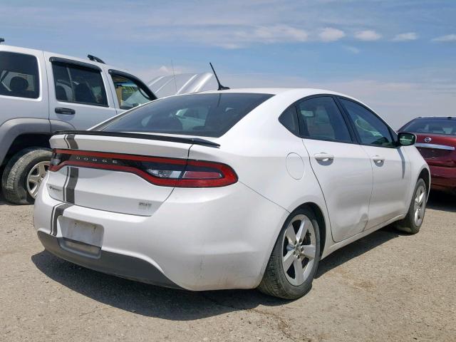 1C3CDFBB1GD689749 - 2016 DODGE DART SXT WHITE photo 4