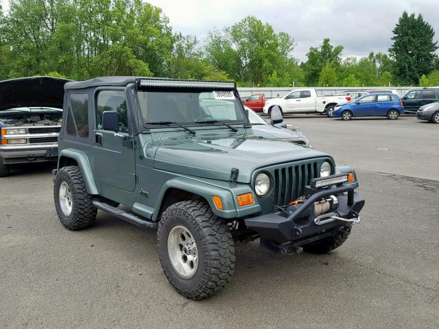 1J4FY29P4XP454259 - 1999 JEEP WRANGLER / GREEN photo 1