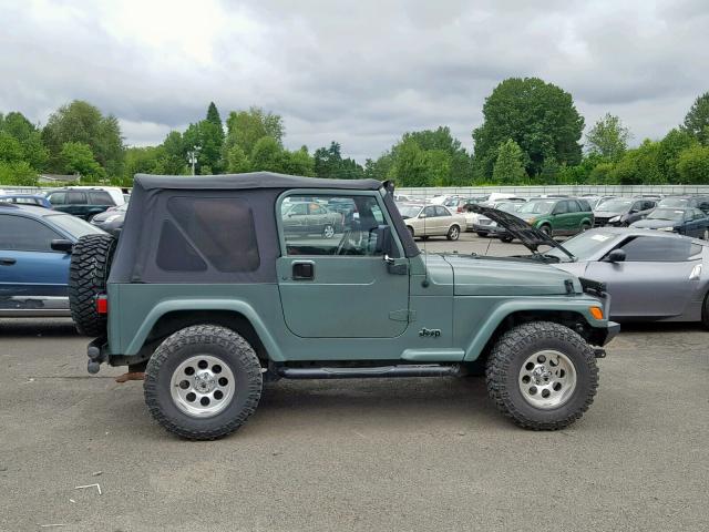 1J4FY29P4XP454259 - 1999 JEEP WRANGLER / GREEN photo 9