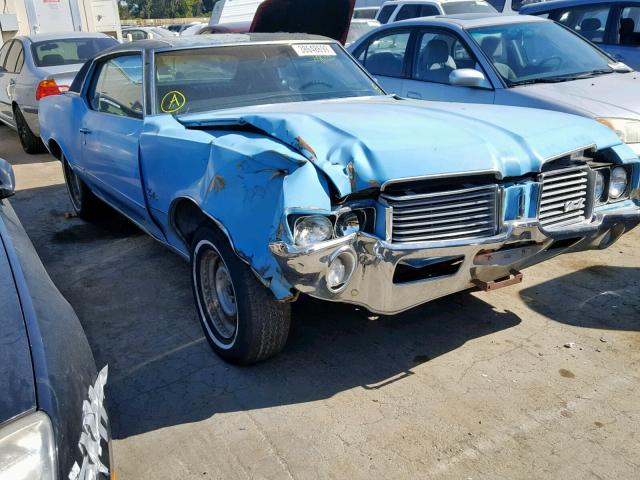 3J57H2Z135816 - 1972 OLDSMOBILE CUTLS CONV BLUE photo 1