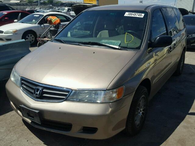 5FNRL18584B079073 - 2004 HONDA ODYSSEY LX BEIGE photo 2