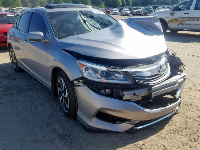 1HGCR2F89HA195373 - 2017 HONDA ACCORD EXL SILVER photo 1