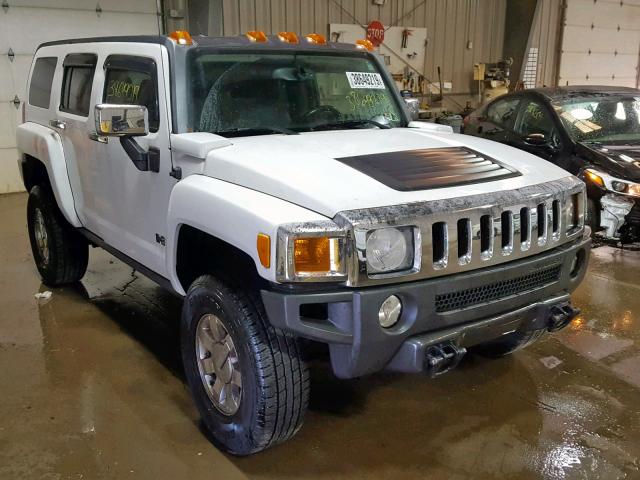 5GTDN13E678171680 - 2007 HUMMER H3 WHITE photo 1